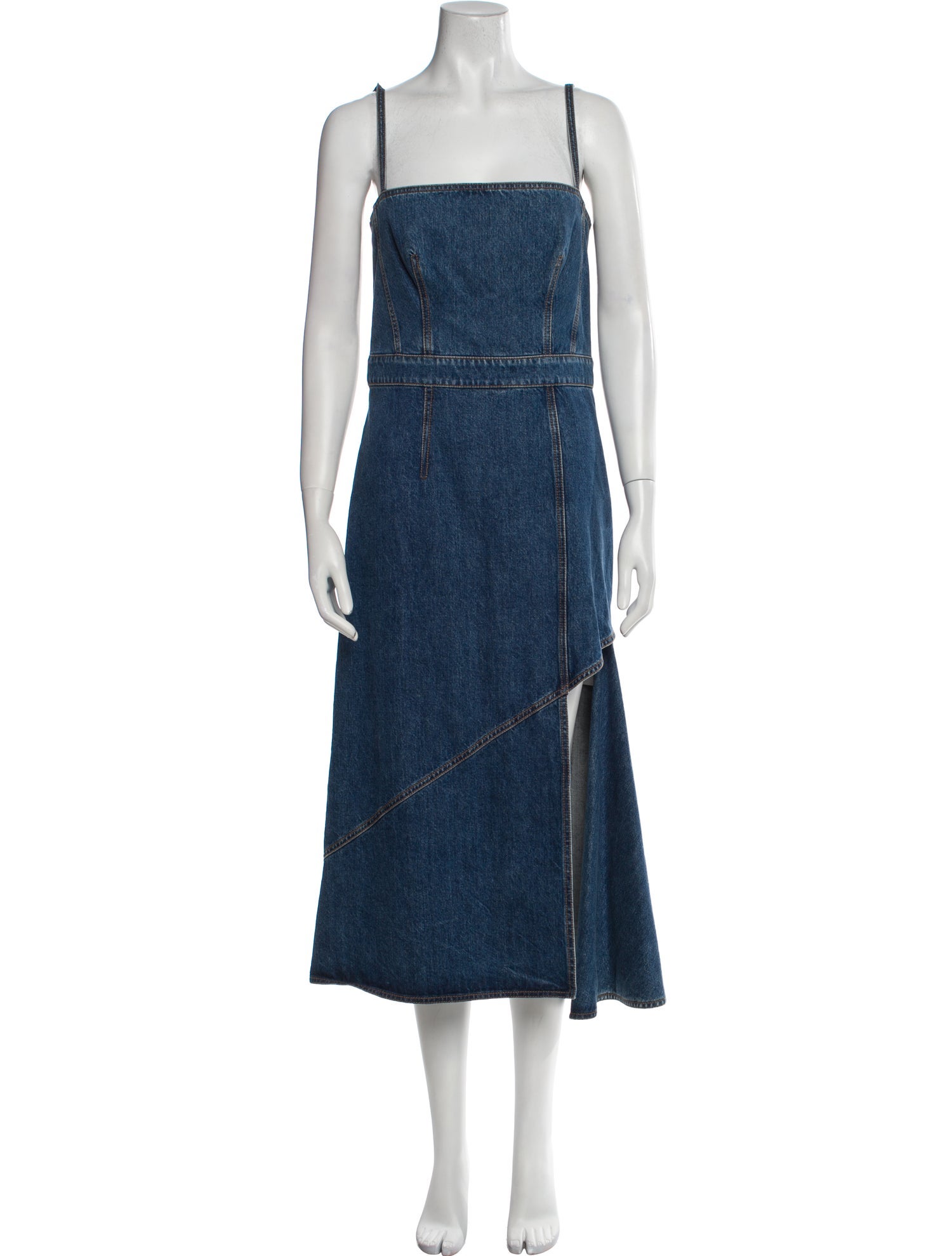 Alexander McQueen Square Neckline Long Dress