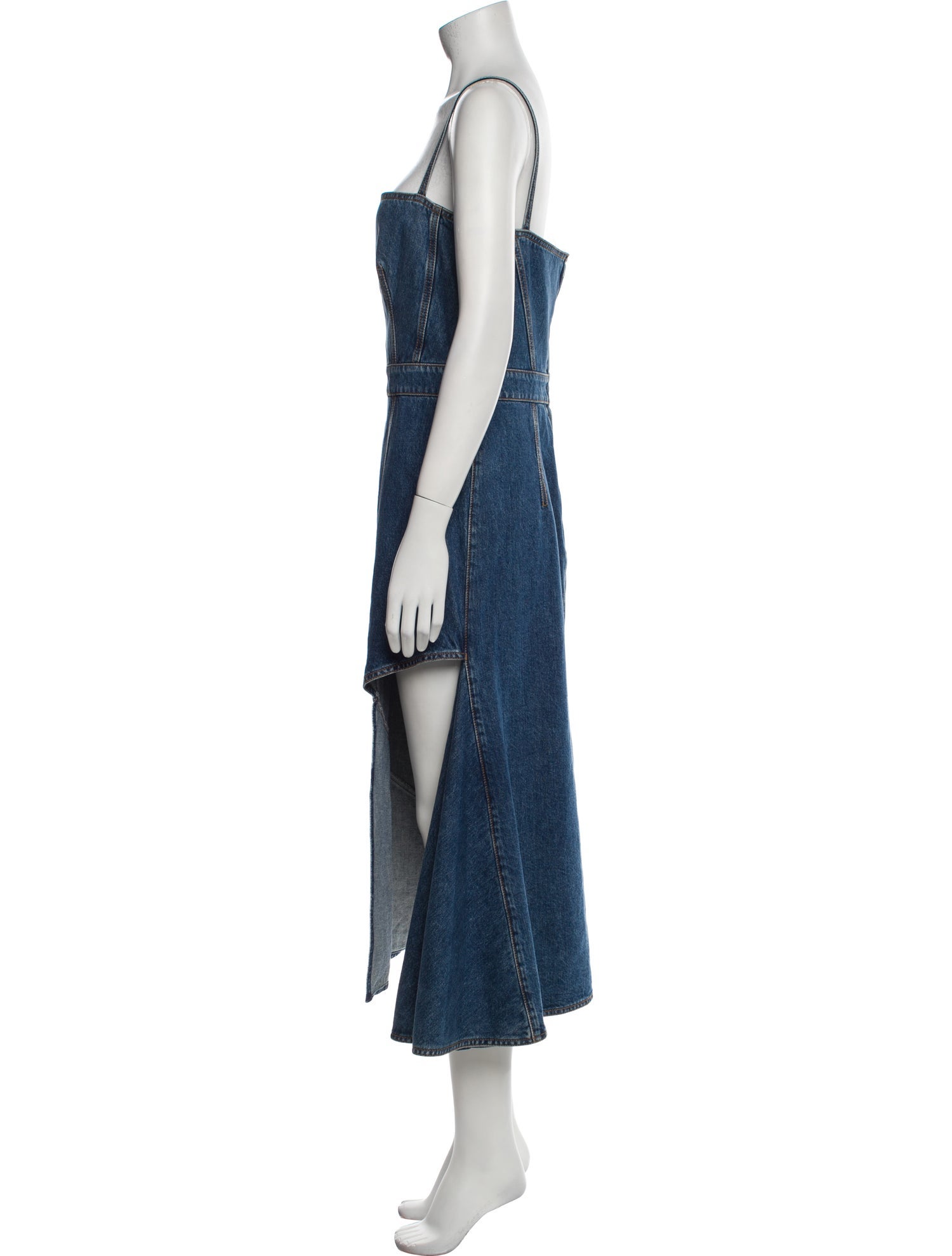 Alexander McQueen Square Neckline Long Dress