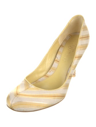 Alexander McQueen Canvas Striped Pumps