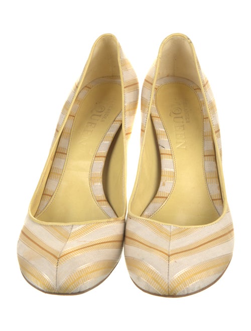 Alexander McQueen Canvas Striped Pumps