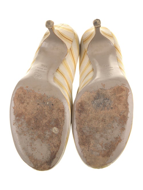 Alexander McQueen Canvas Striped Pumps