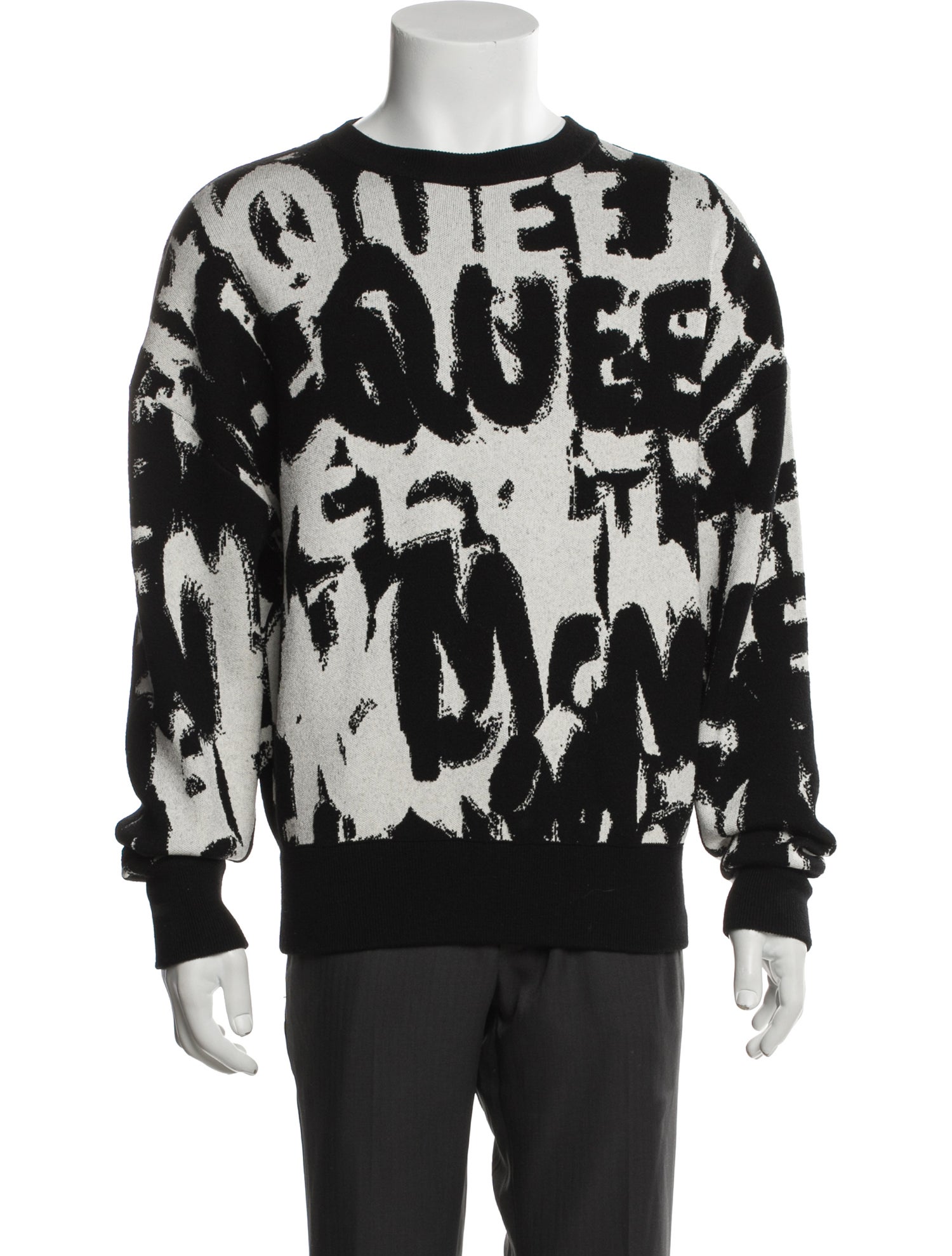 Alexander McQueen Wool Printed Pullover