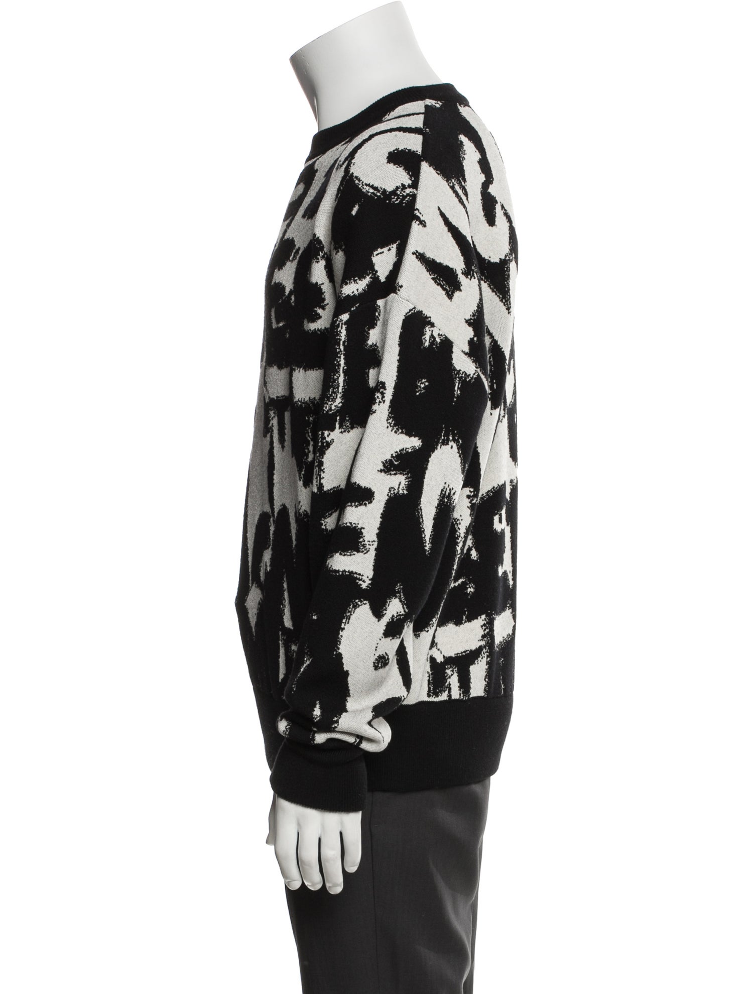 Alexander McQueen Wool Printed Pullover