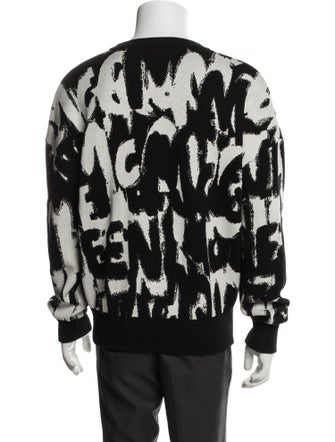 Alexander McQueen Wool Printed Pullover