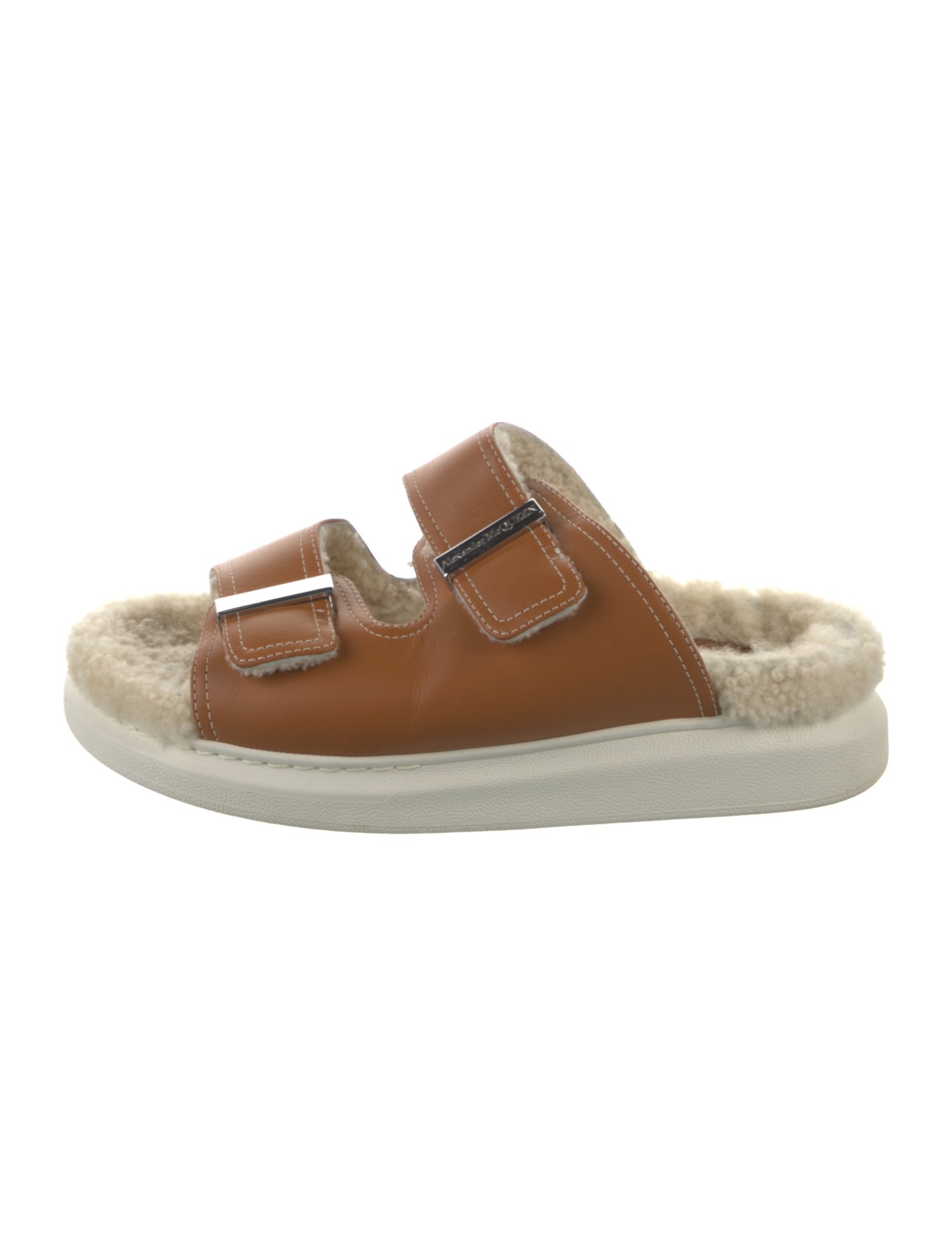 Alexander McQueen Leather Slides