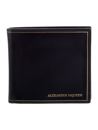 Alexander McQueen Leather Graphic Print Wallet