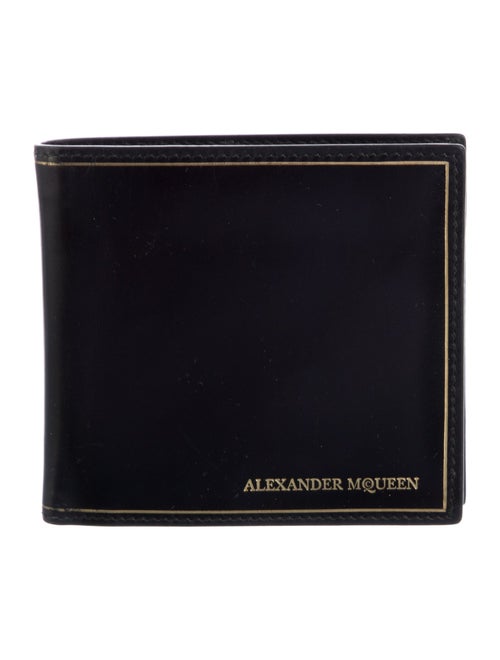 Alexander McQueen Leather Graphic Print Wallet
