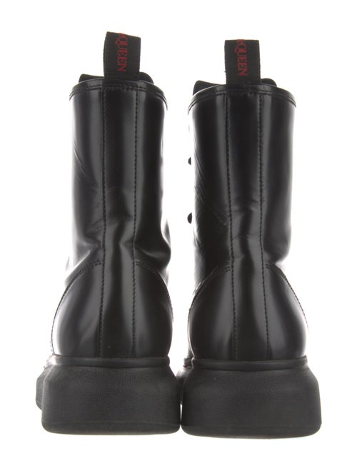 Alexander McQueen Leather Lace-Up Boots