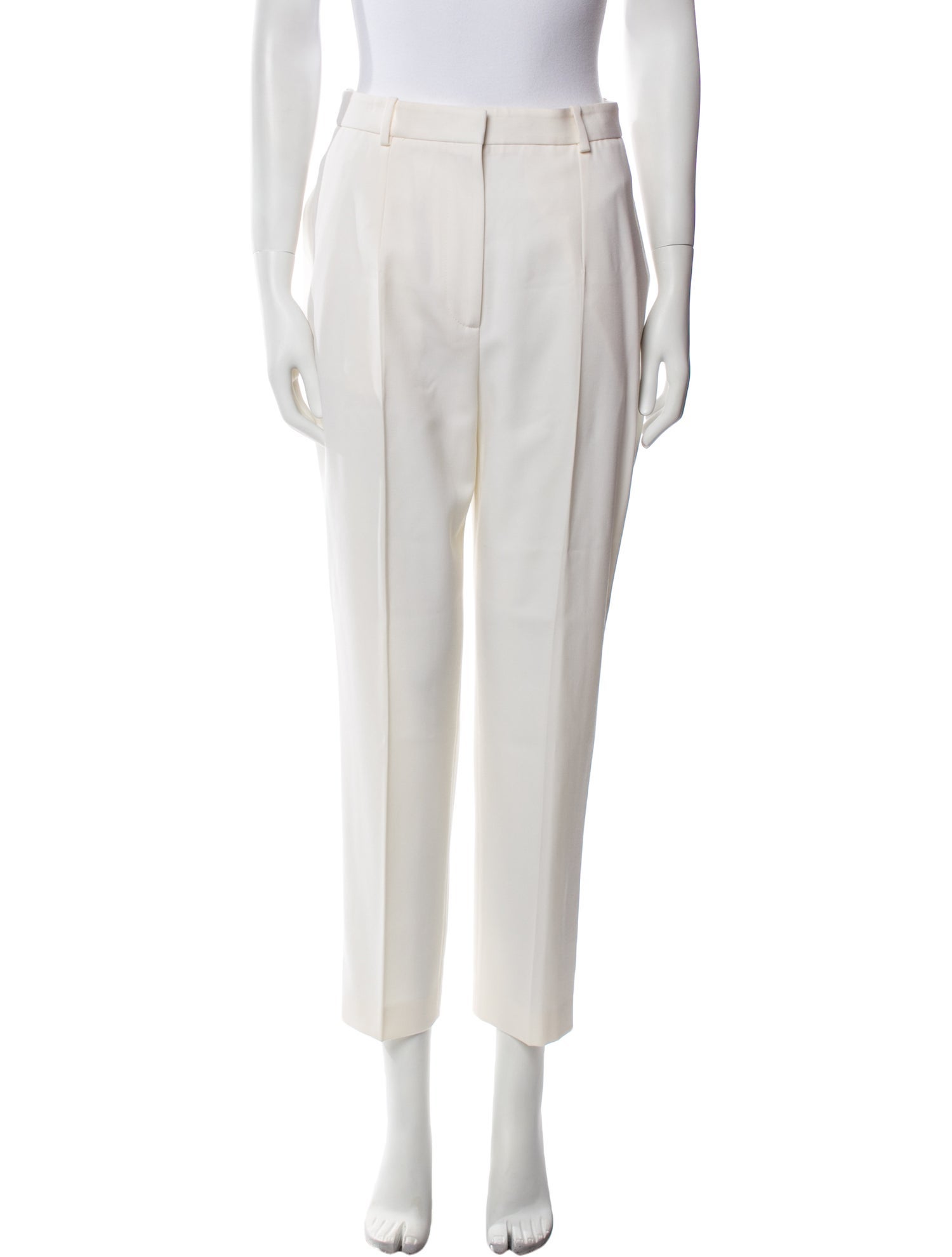 Alexander McQueen Virgin Wool Straight Leg Pants