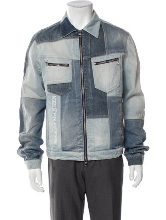 Alexander McQueen 2022 Printed Denim Jacket