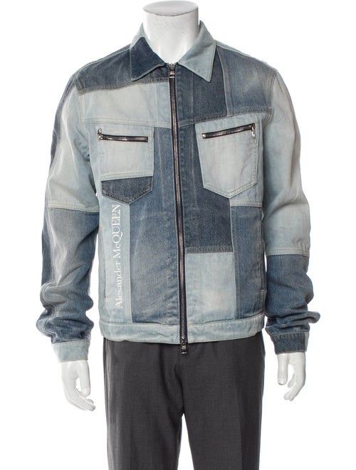 Alexander McQueen 2022 Printed Denim Jacket