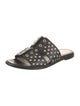 Alexander McQueen Leather Studded Accents Slides