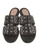 Alexander McQueen Leather Studded Accents Slides