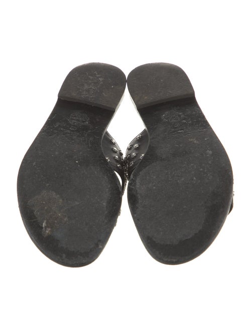 Alexander McQueen Leather Studded Accents Slides