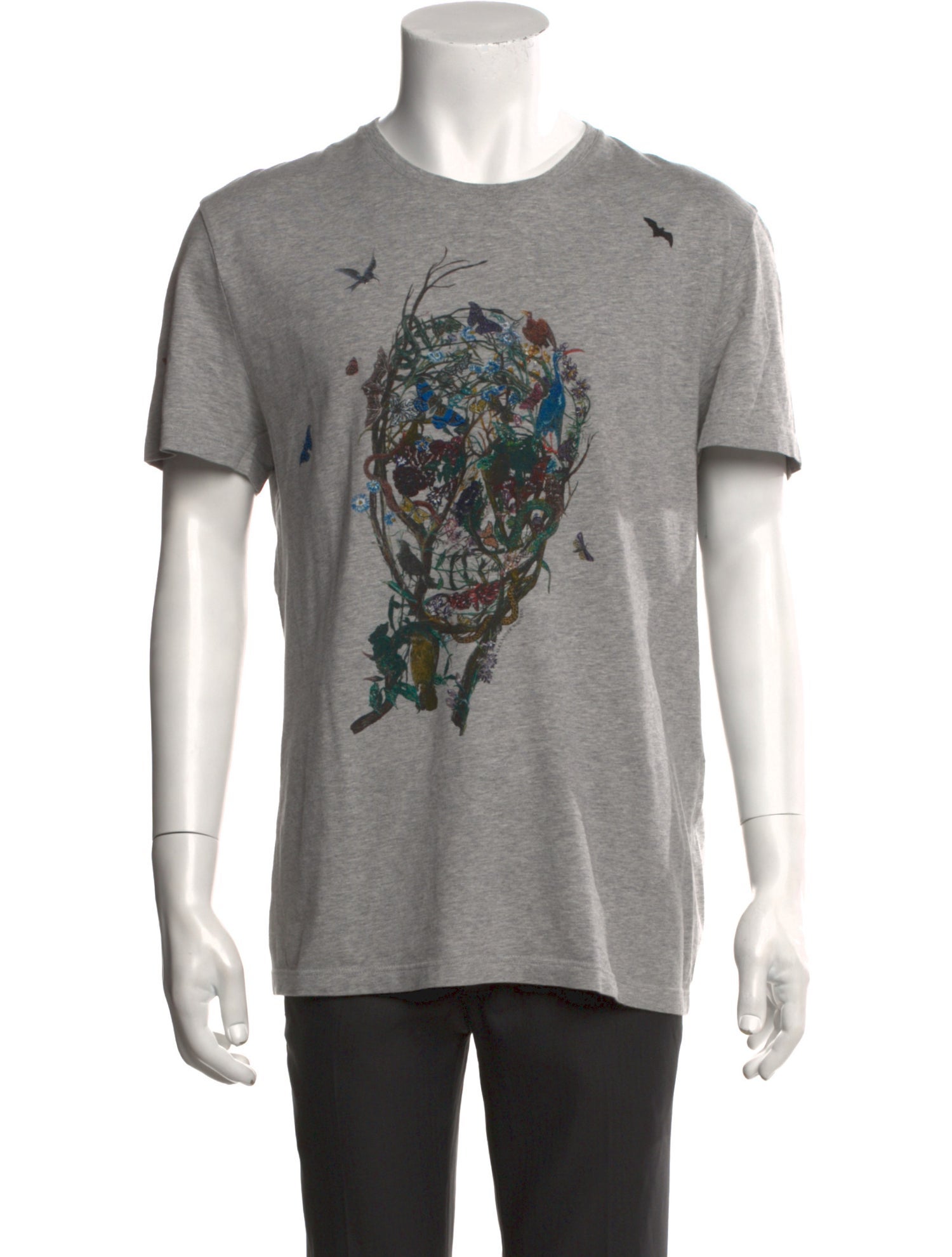 Alexander McQueen Graphic Print Crew Neck T-Shirt