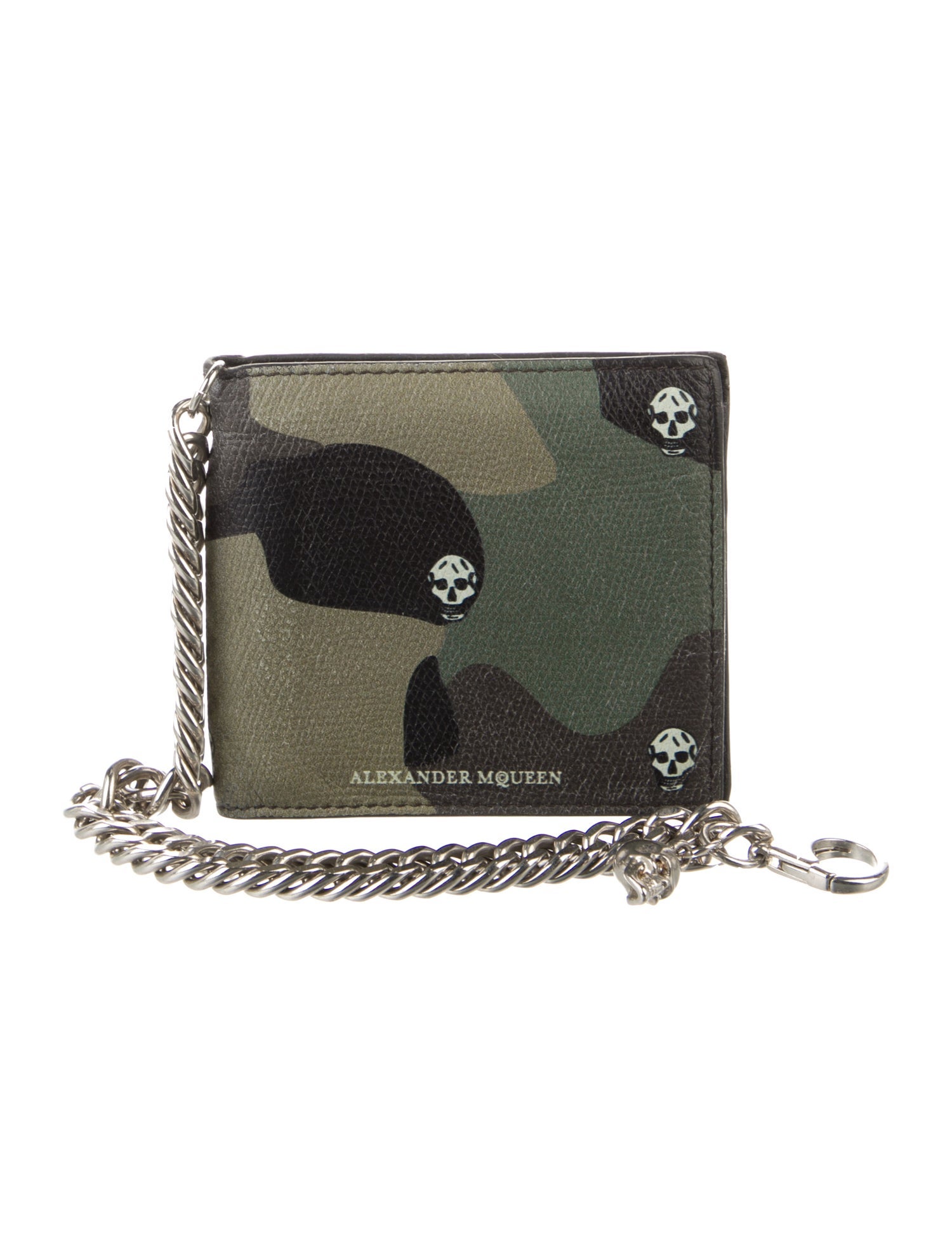 Alexander McQueen Leather Printed Wristlet