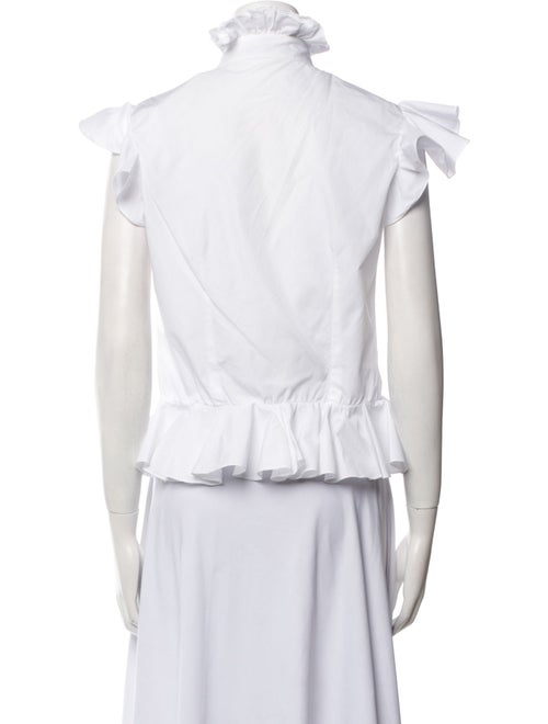 Alexander McQueen Short Sleeve Button-Up Top