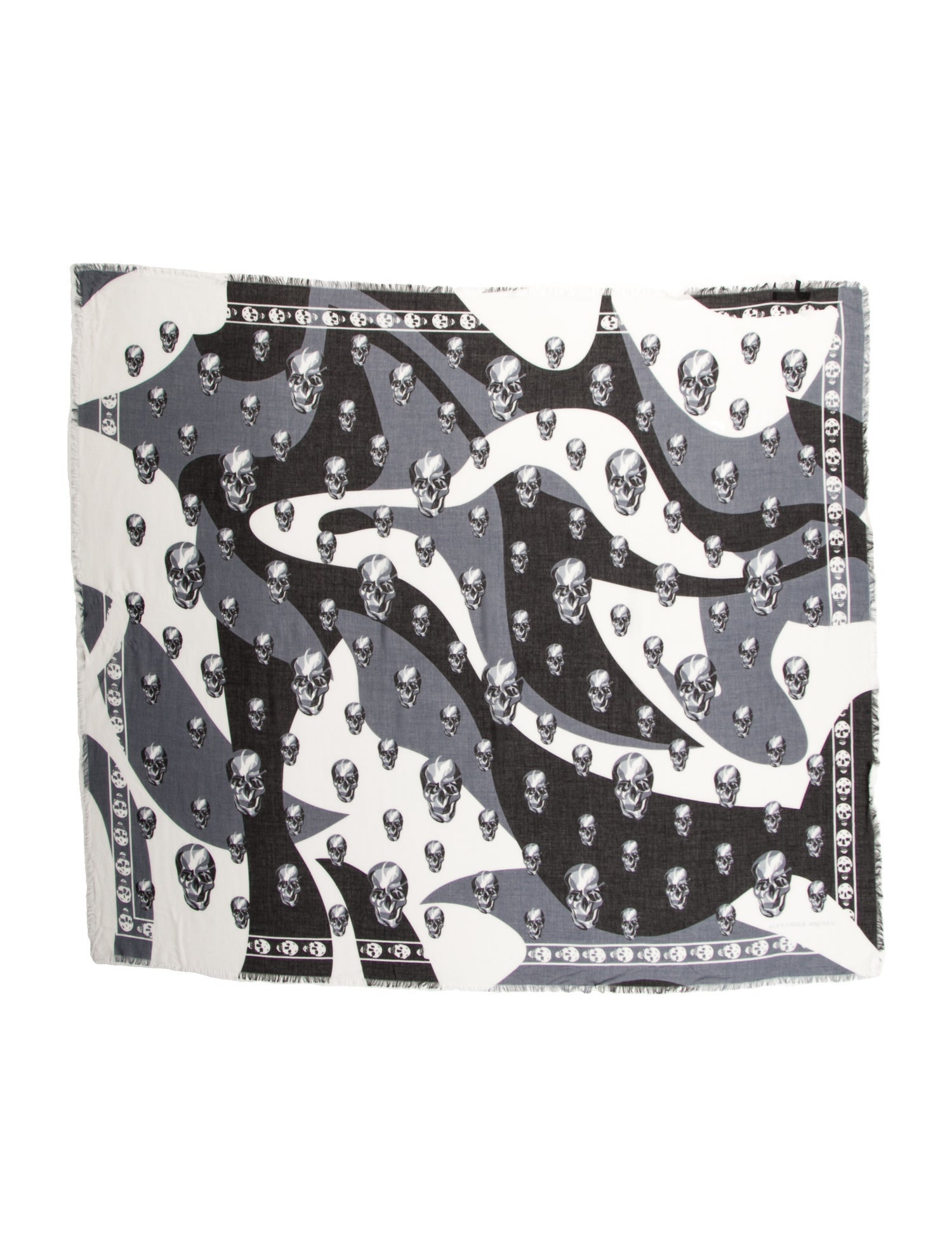 Alexander McQueen Silk Printed Scarf