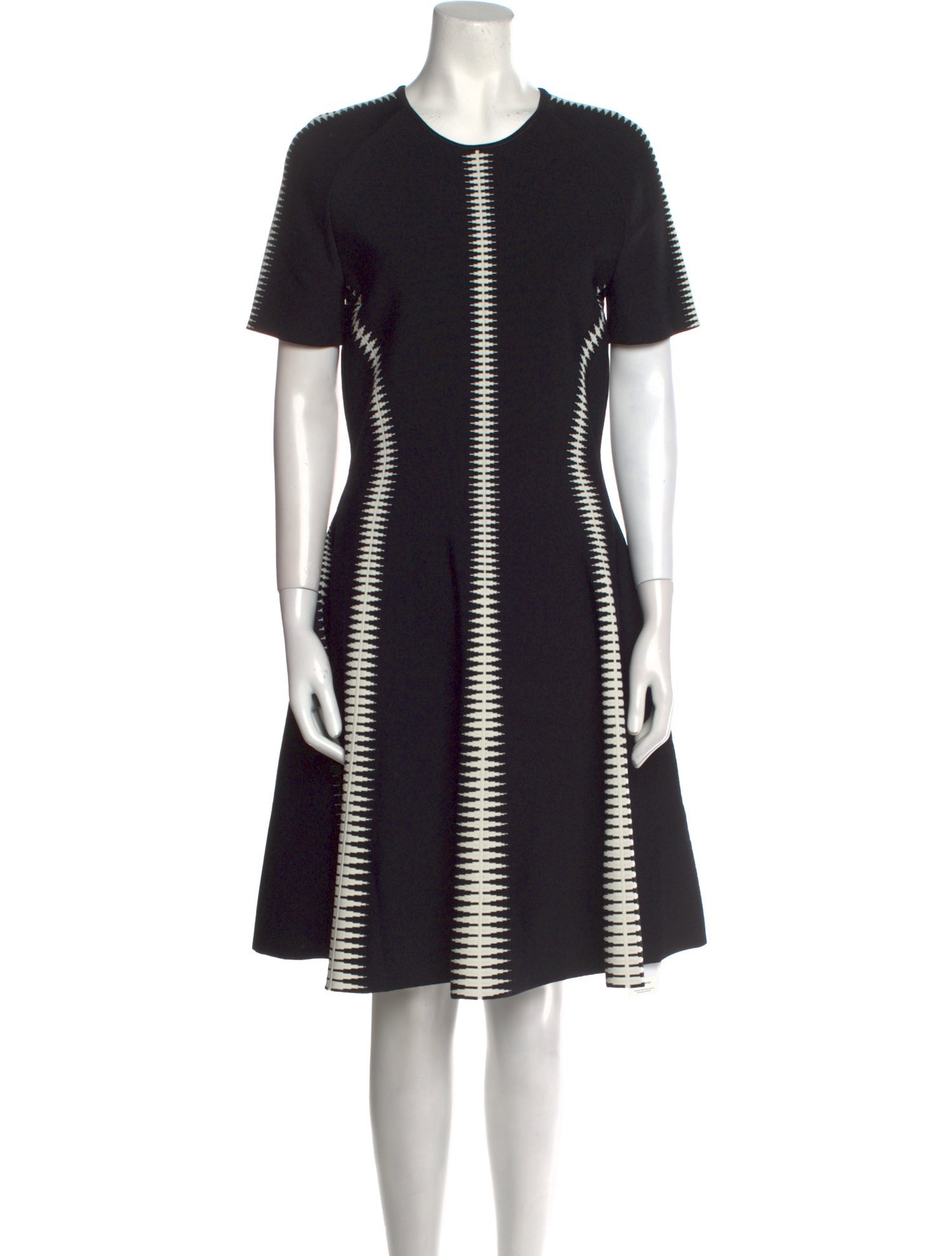 Alexander McQueen Crew Neck Knee-Length Dress