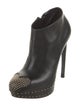 Alexander McQueen Leather Studded Accents Boots