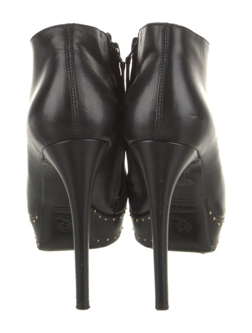 Alexander McQueen Leather Studded Accents Boots