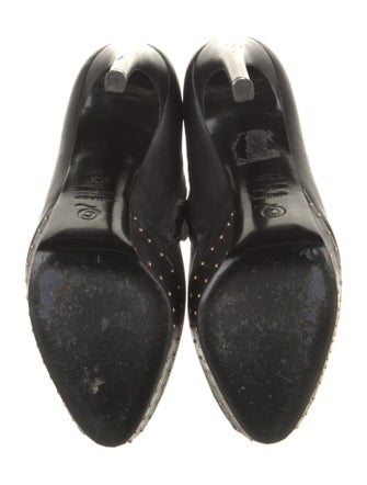 Alexander McQueen Leather Studded Accents Boots