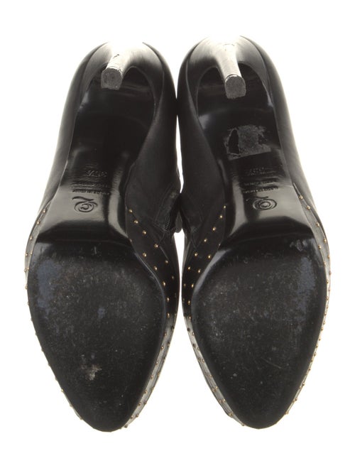 Alexander McQueen Leather Studded Accents Boots