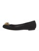 Alexander McQueen Skull Suede Ballet Flats
