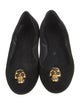 Alexander McQueen Skull Suede Ballet Flats