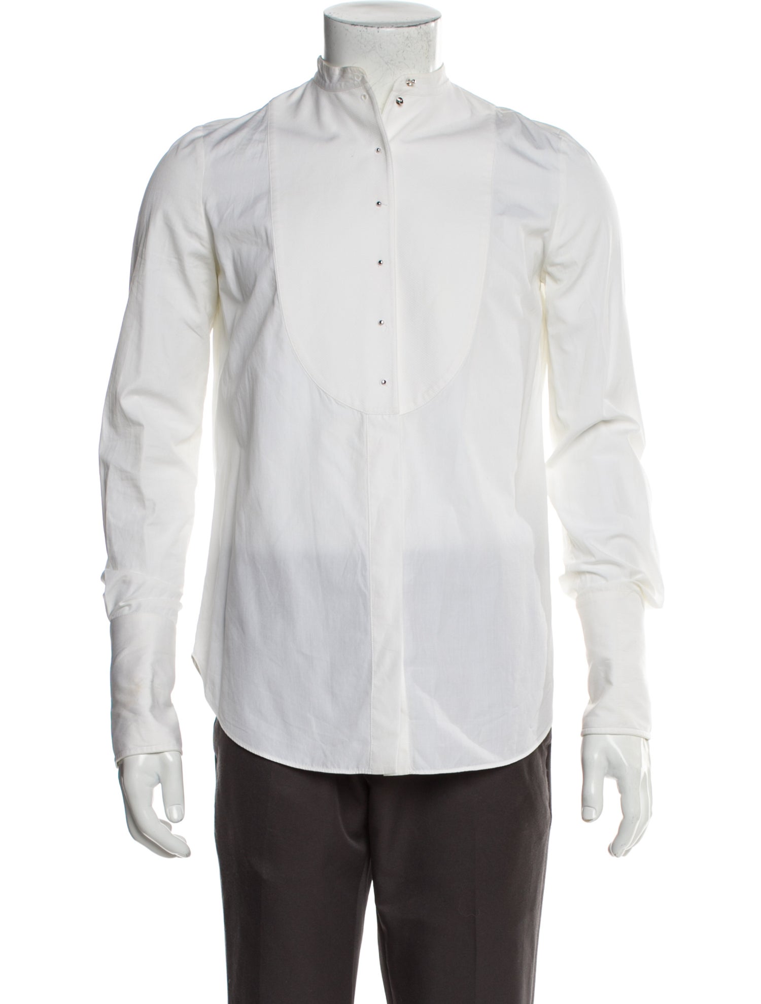 Alexander McQueen Long Sleeve Tuxedo Shirt