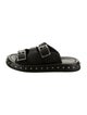 Alexander McQueen Leather Studded Accents Slides
