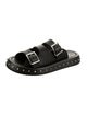 Alexander McQueen Leather Studded Accents Slides