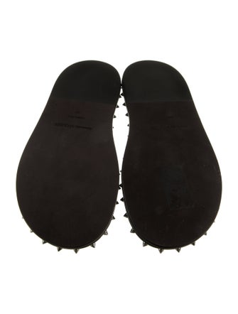 Alexander McQueen Leather Studded Accents Slides