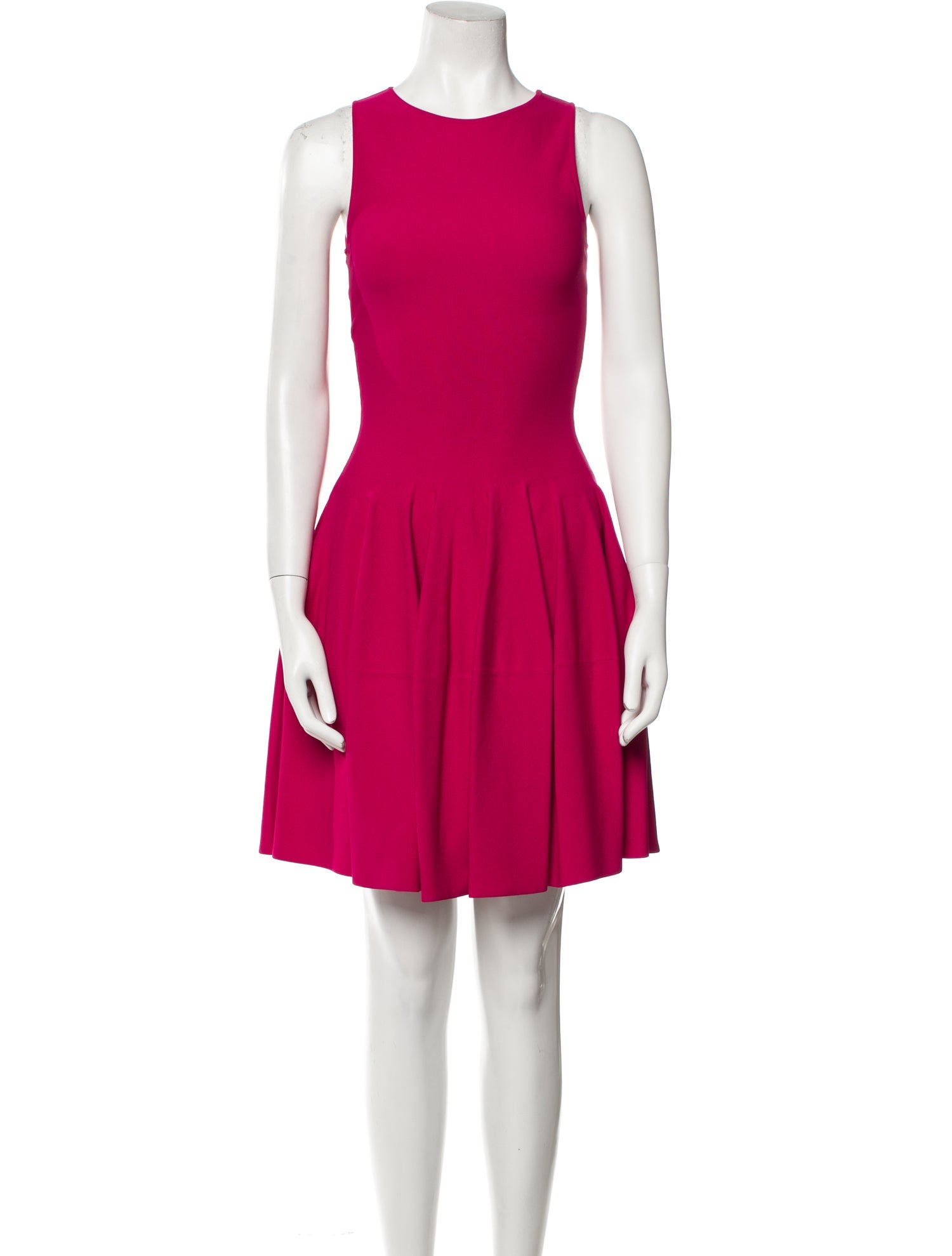 Alexander McQueen Crew Neck Mini Dress