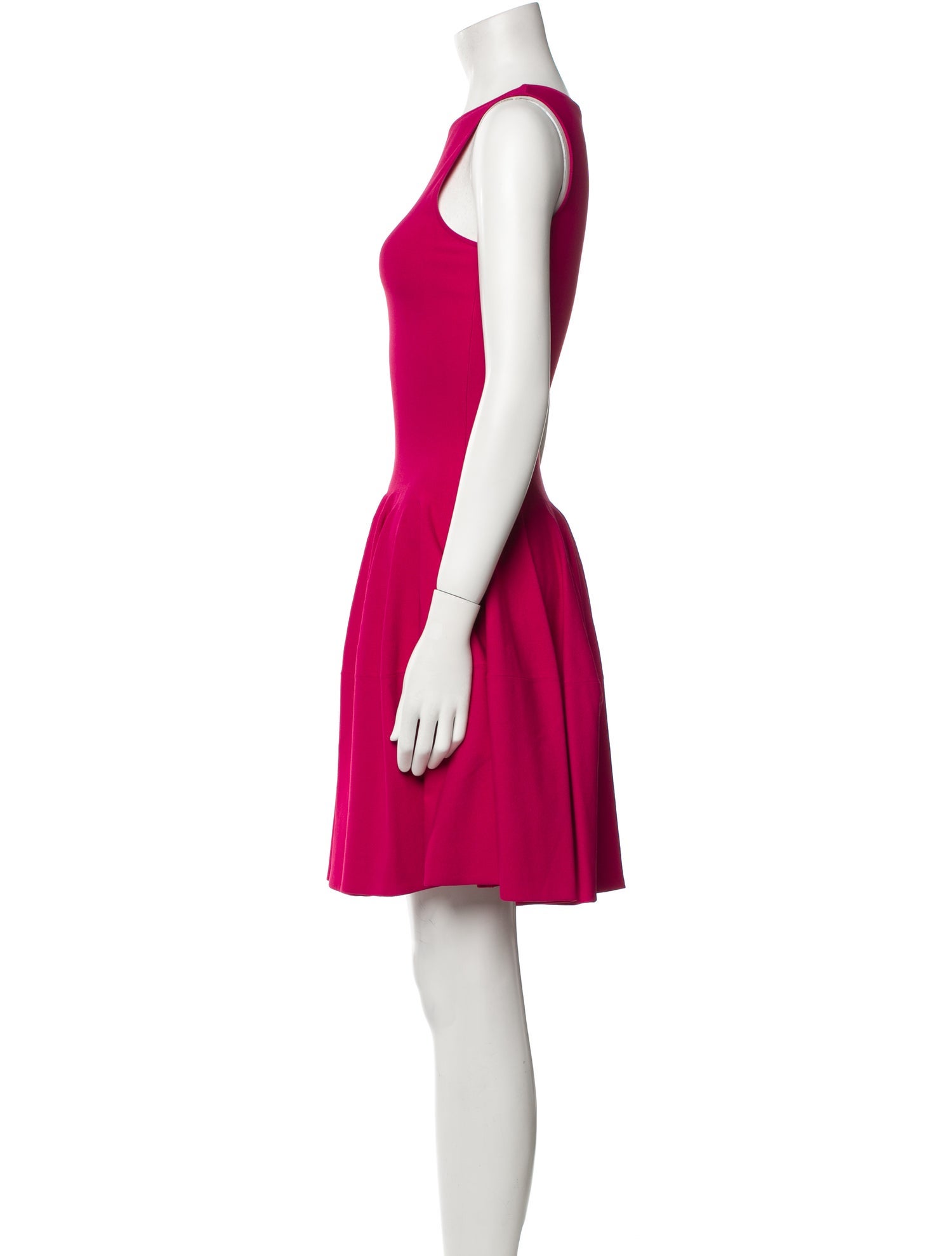 Alexander McQueen Crew Neck Mini Dress