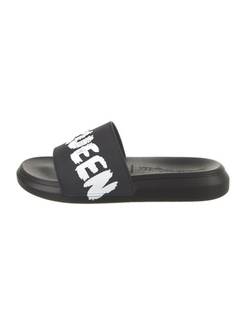 Alexander McQueen Rubber Graphic Print Slides