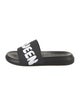 Alexander McQueen Rubber Graphic Print Slides