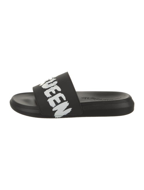 Alexander McQueen Rubber Graphic Print Slides