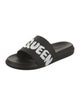 Alexander McQueen Rubber Graphic Print Slides
