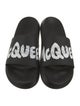 Alexander McQueen Rubber Graphic Print Slides