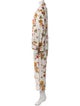 Alexander McQueen Silk Floral Print Pant Set