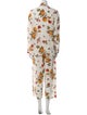 Alexander McQueen Silk Floral Print Pant Set