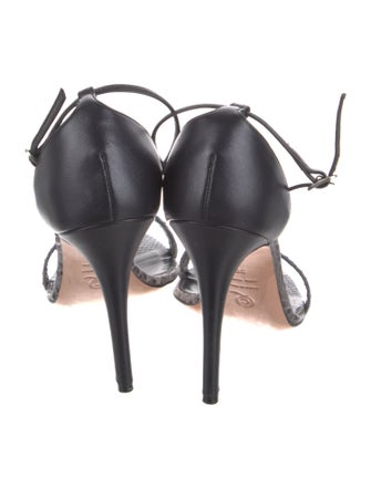 Alexander McQueen Snakeskin Animal Print Sandals