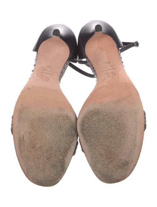 Alexander McQueen Snakeskin Animal Print Sandals