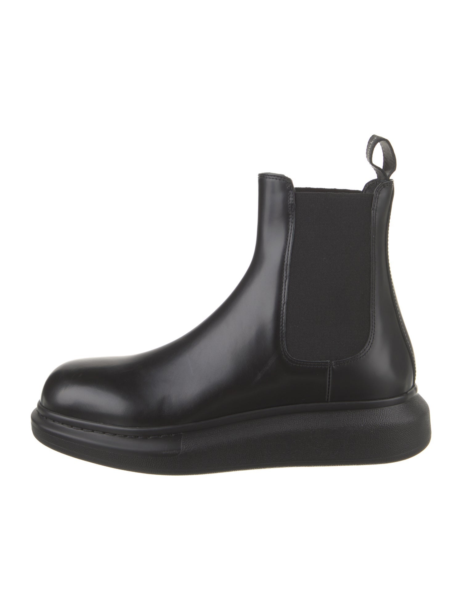Alexander McQueen Leather Chelsea Boots