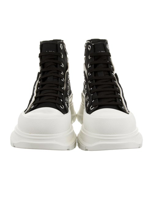 Alexander McQueen Canvas Lace-Up Boots
