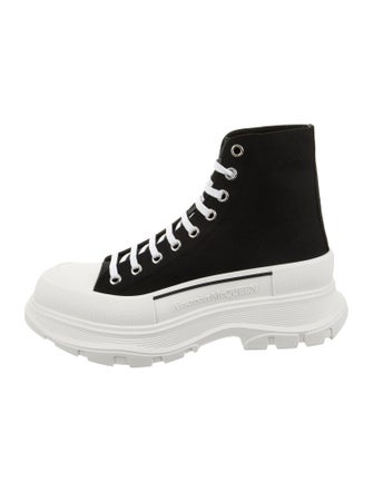Alexander McQueen Canvas Hiking Boots