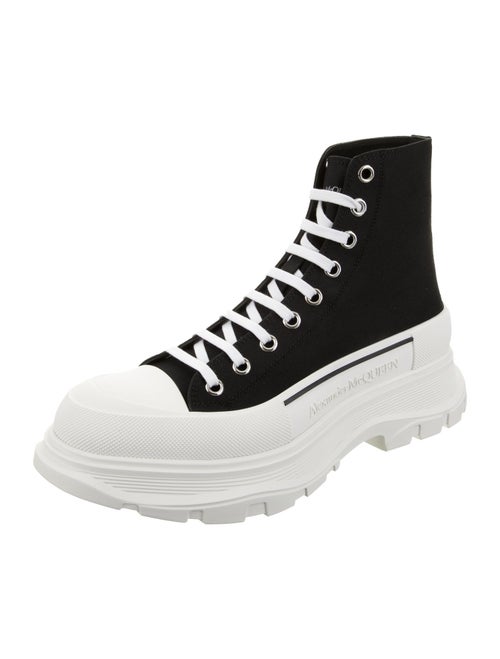 Alexander McQueen Canvas Hiking Boots