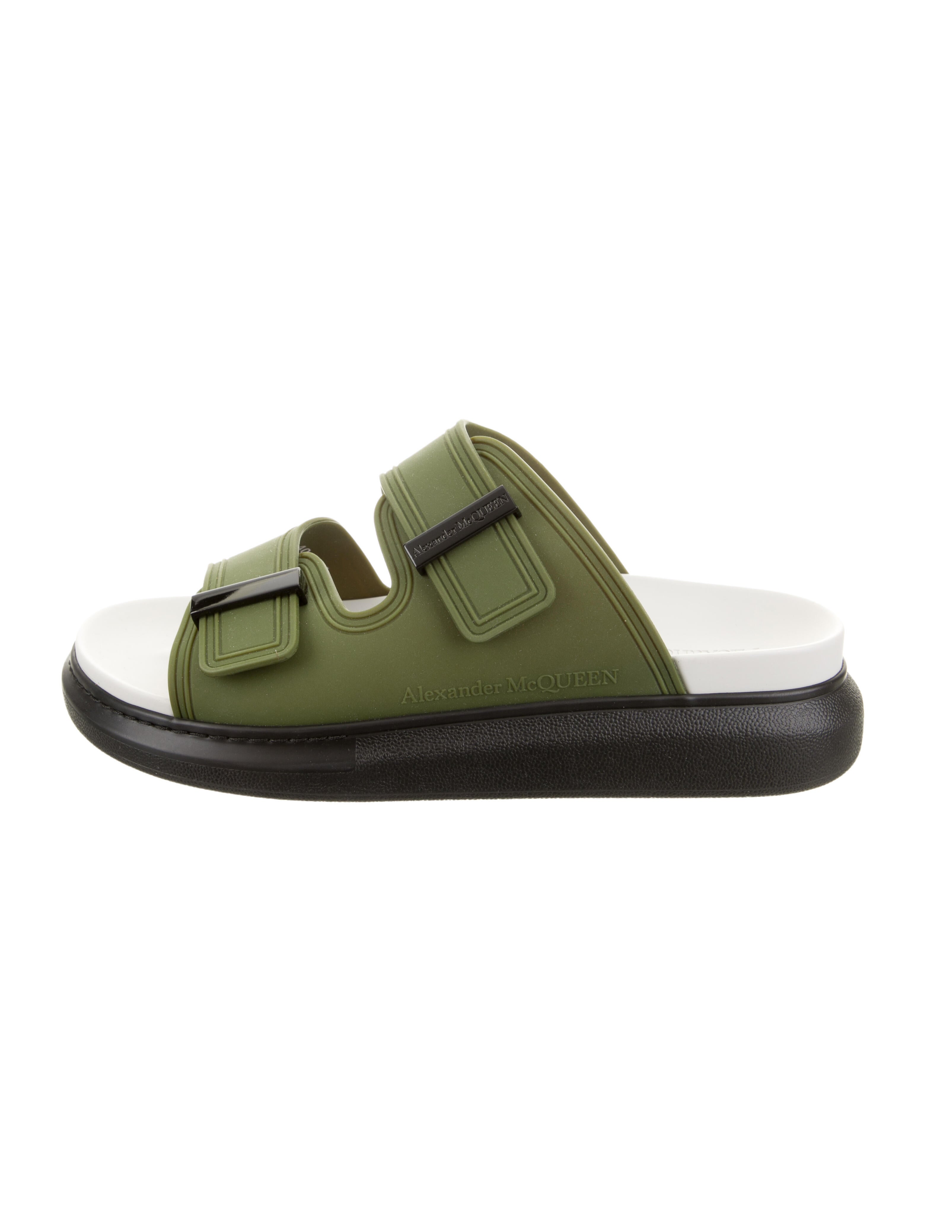 サンダル・ミュール alexander mcqueen SLIPPER (817471WIACT 1064) Alexander McQueen Slippers and Clogs Women Rubber Red/Bright