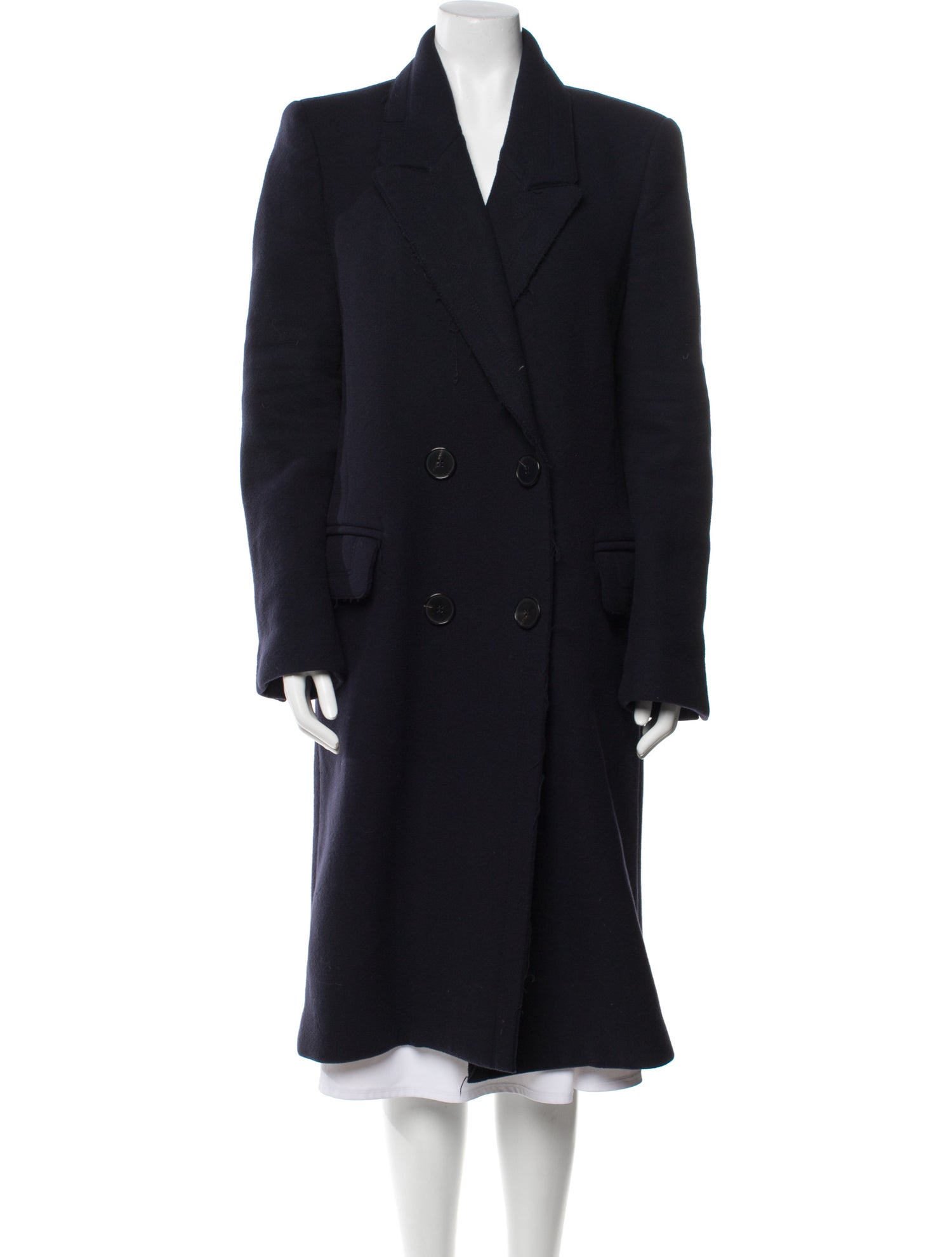 【関税&送料込】Alexander Mcqueen Midnight Blue Wool Trench MCQUEEN Slim-Fit Wool-Twill Trench Coat for Men | MR PORTER